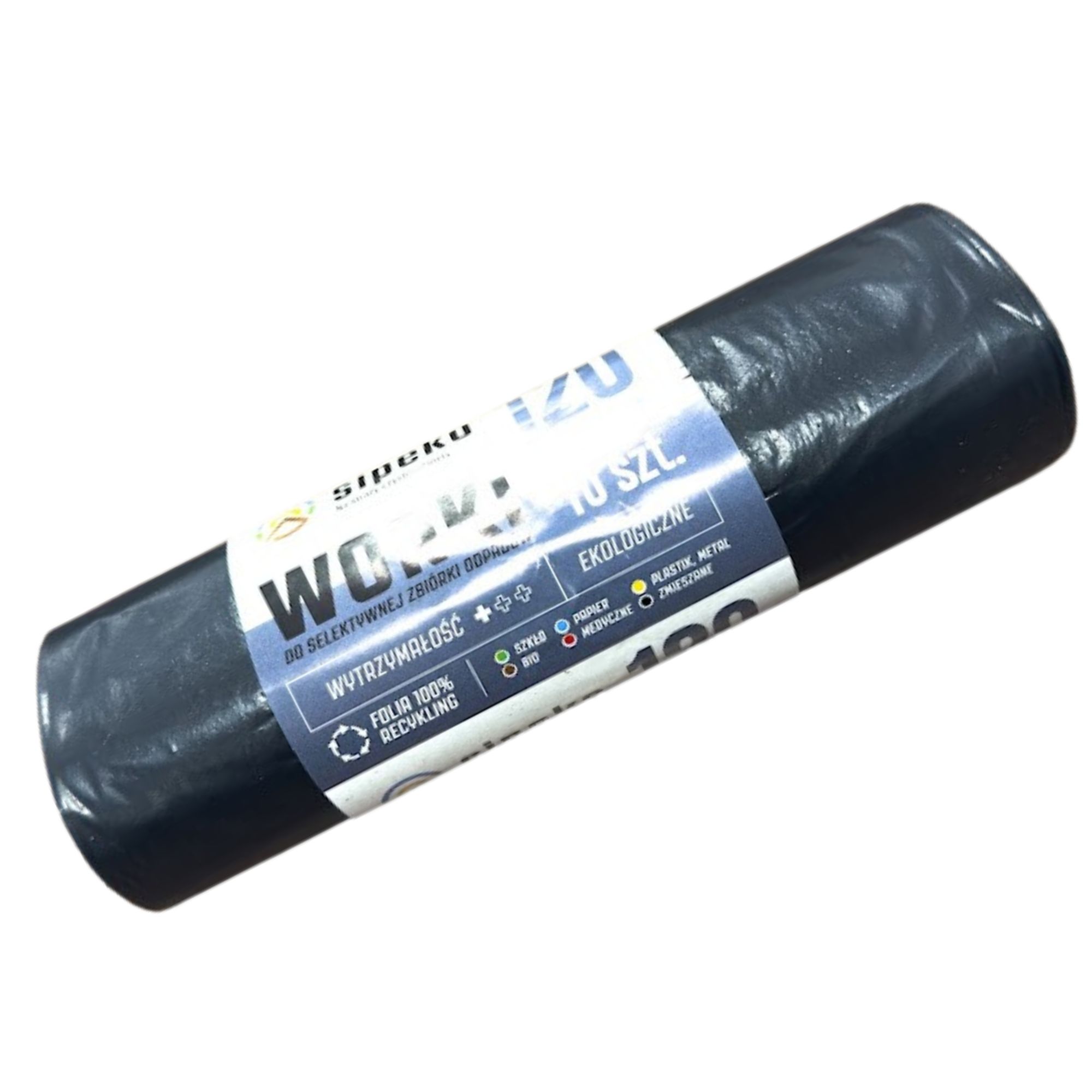 Saci gunoi, 120l, 10buc, Eco Strong, negru